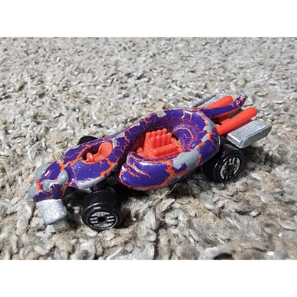 Mattel Hot Wheels Cobra Snake Car 1985 Bent Wheels - Picture 3 of 7